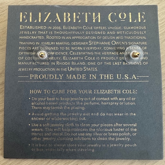 Elizabeth Cole Pink Floral and Citrine Bead Fan Earrings - NWOT - Picture 5 of 11